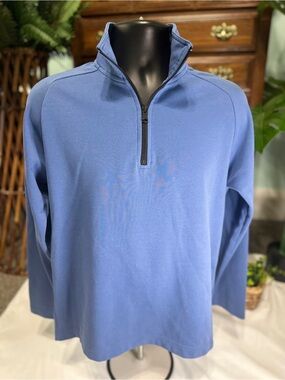 Men’s Banana Republic Blue Quarter-Zip Pullover Size M